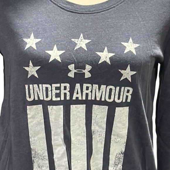 Under Armour Women's Graphic Long Sleeve Tee - Blue - Picture 3 of 7